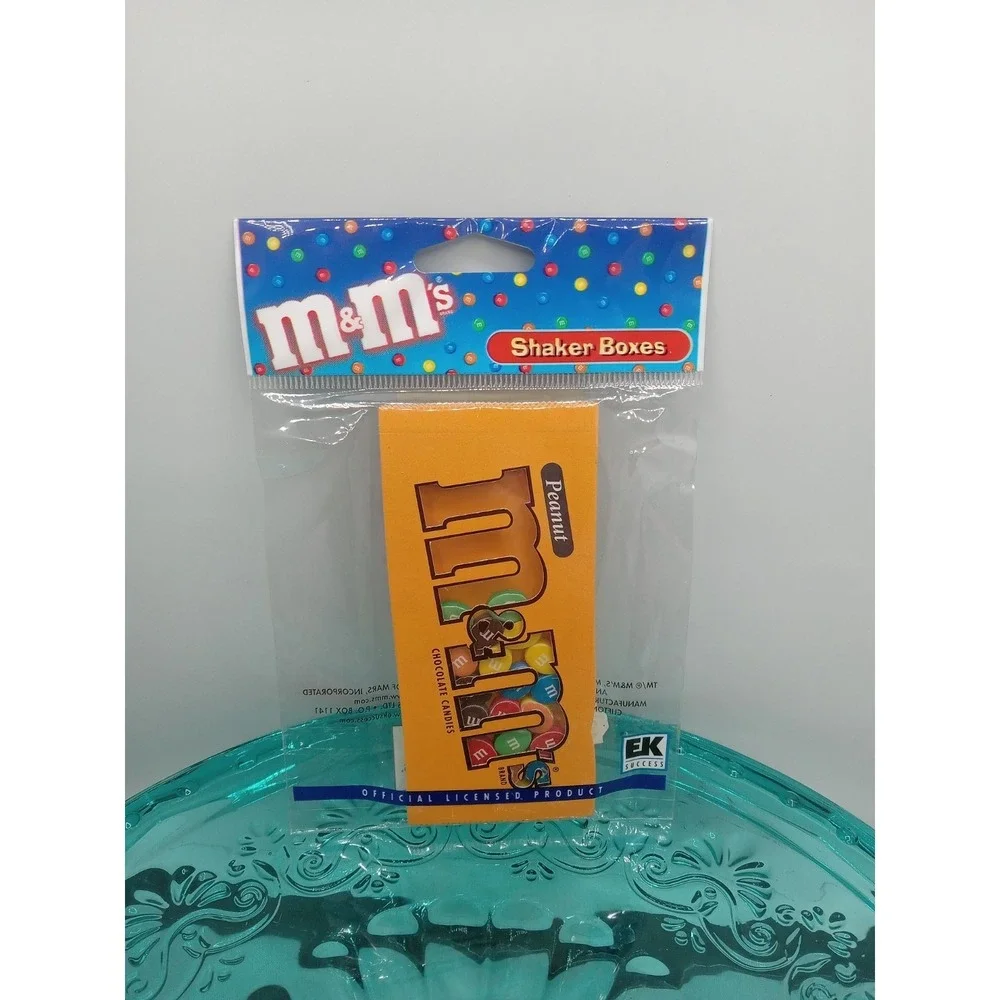 RARE M&M's Peanut Chocolate Candy Bag Shaker Box Scrapbook Embellishment Jolee's
